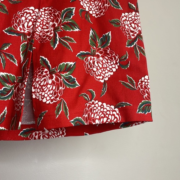 Collectif Vintage London XS Red Floral Dress - Picture 6 of 8